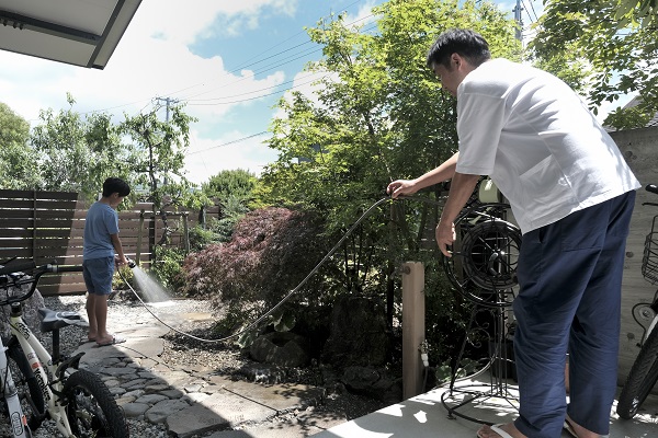 note更新「猛暑・酷暑対策としての水まき」