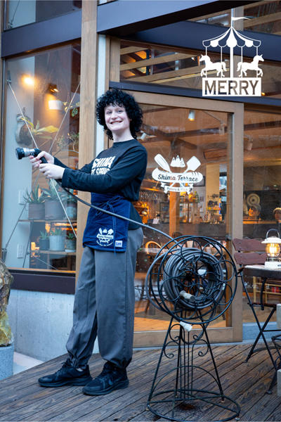 ホースリール〈メリー〉のあるお店（群馬県四万温泉シマテラスさま／スタンド式）