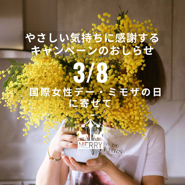 ホースリールMERRYミモザキャンペーン2026のお知らせ